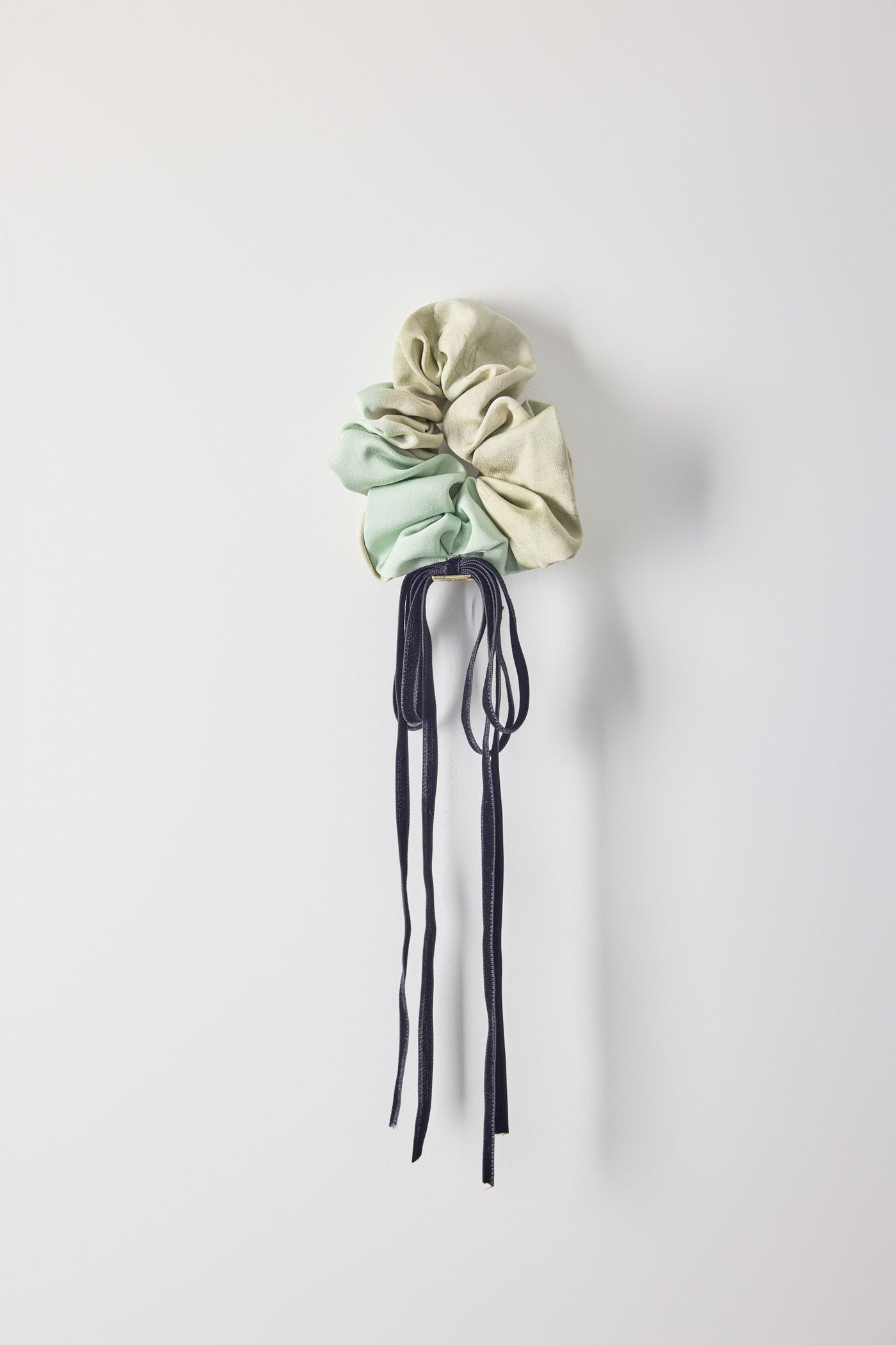 Ribbon, scrunchie, light grey