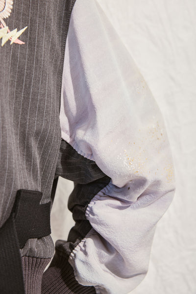 MA1 style blouson with eagle embroidery
