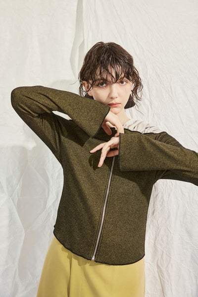 Zip-up cardigan