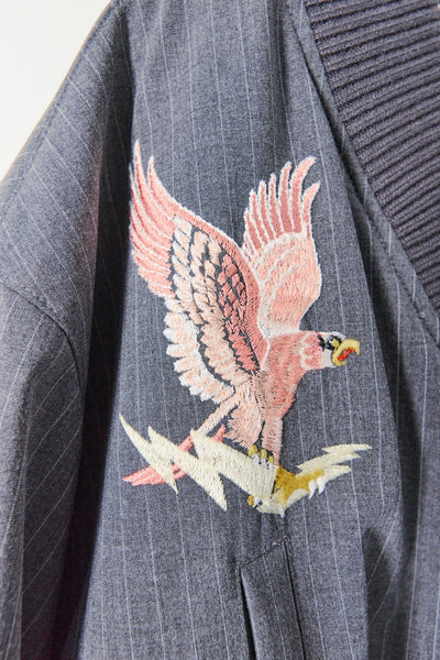 MA1 style blouson with eagle embroidery