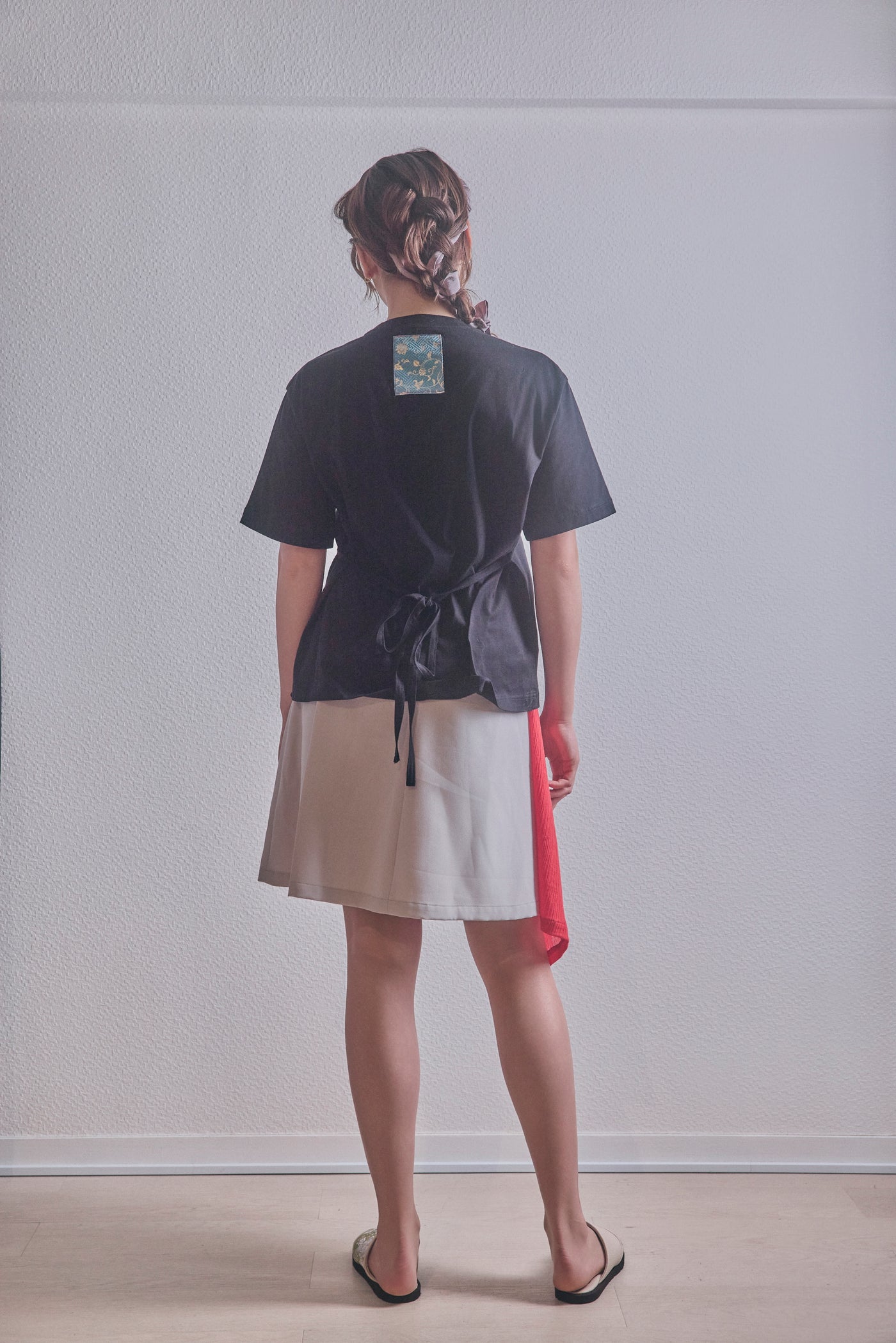 Waist ribbon T-shirt
