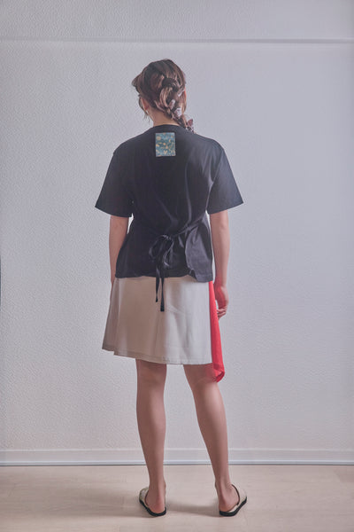 Waist ribbon T-shirt