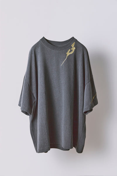 Kintsugi image embroidered T-shirt