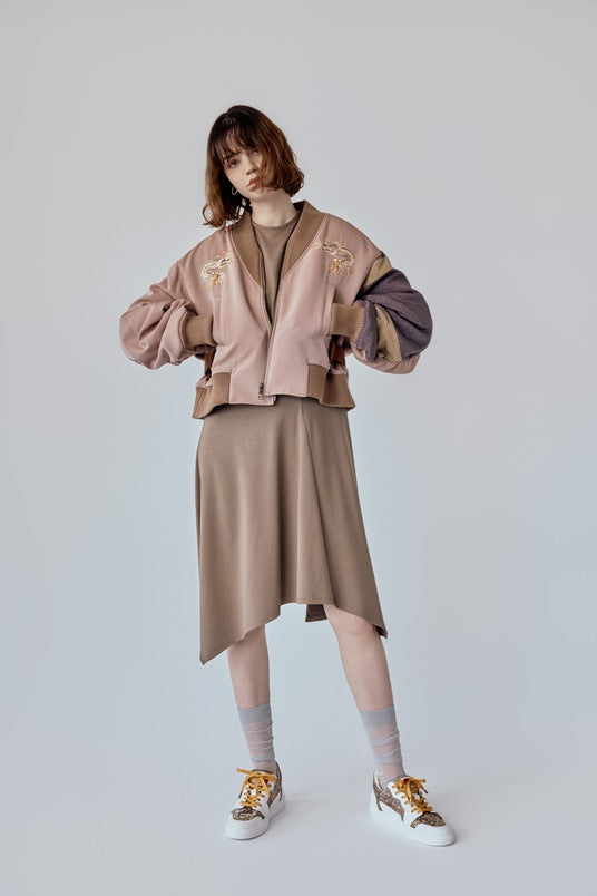 MA1 style blouson with dragon embroidery