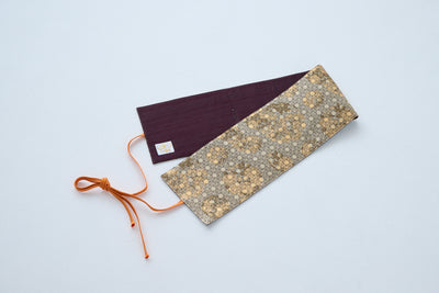 Pine, bamboo and plum brocade monogram wide belt