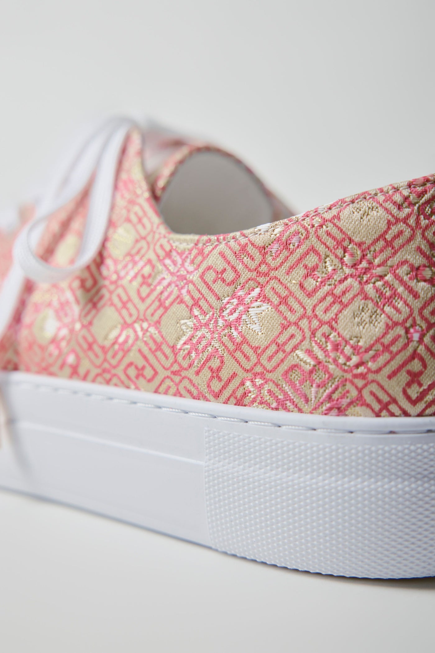Nishijin-ori sneakers, monogram pink