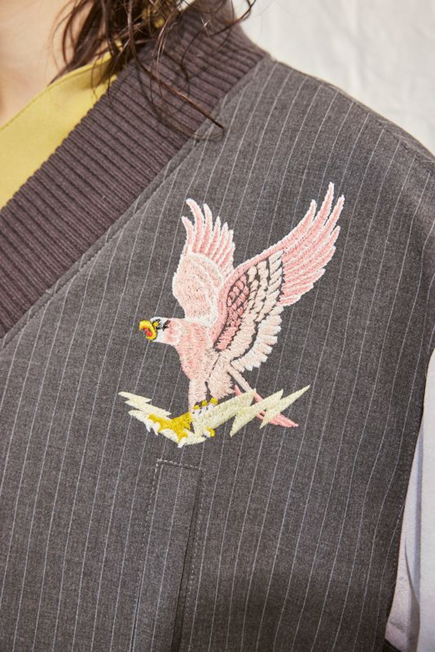 MA1 style blouson with eagle embroidery