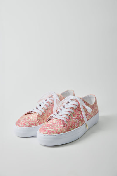 Nishijin-ori sneakers, monogram pink