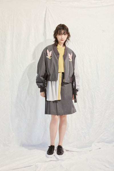 MA1 style blouson with eagle embroidery