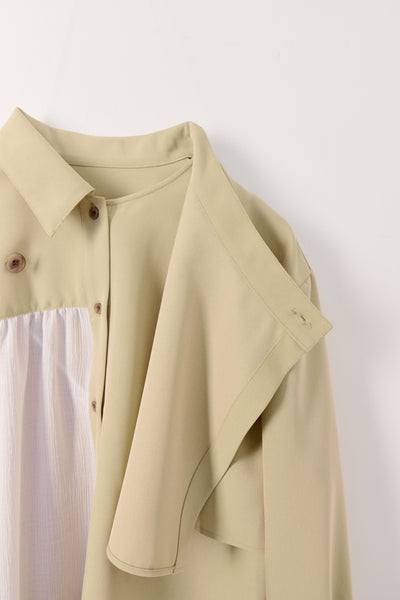 Asymmetrical shirt jacket
