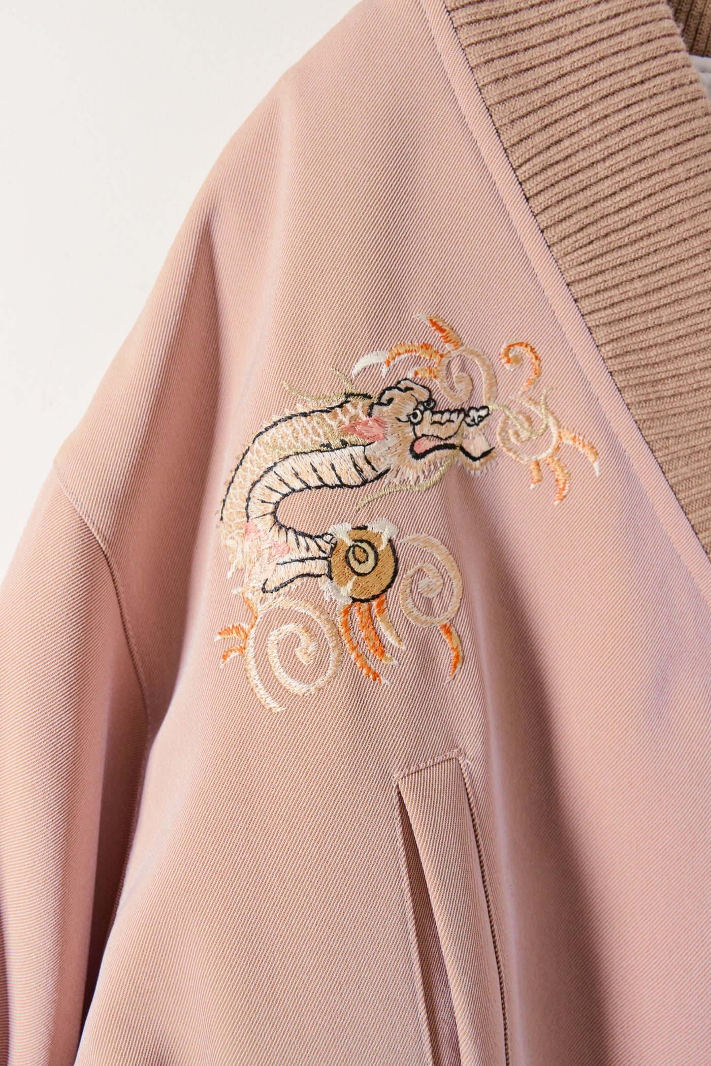 MA1 style blouson with dragon embroidery