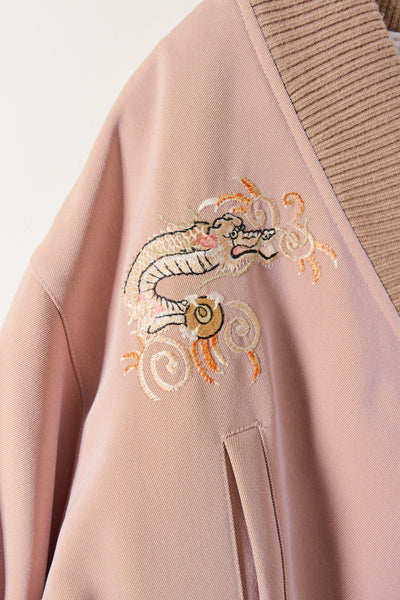 MA1 style blouson with dragon embroidery