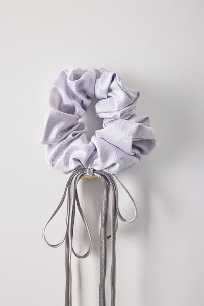 Ribbon, Scrunchie, White