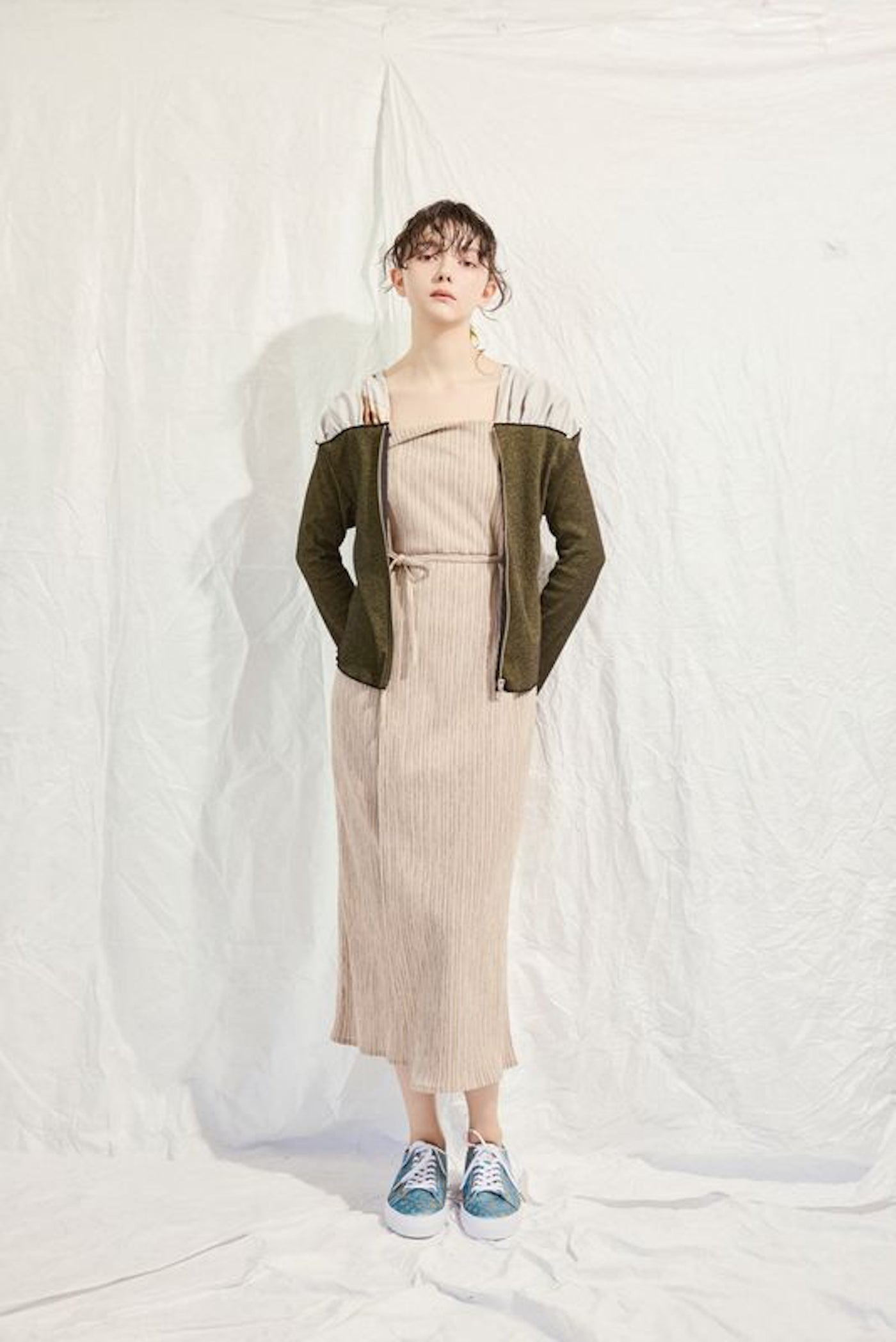 Zip-up cardigan