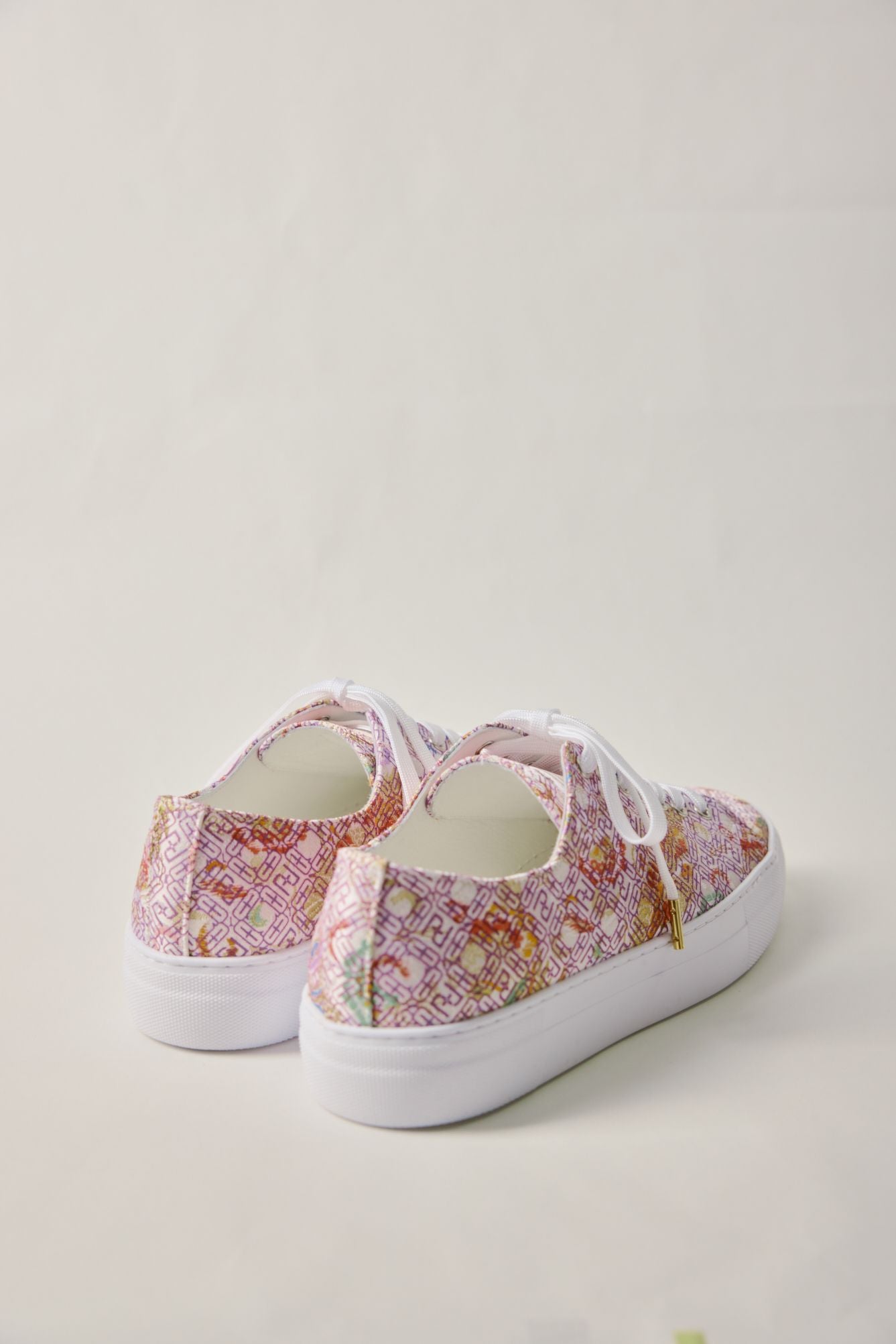 Nishijin-ori sneakers, monogram purple