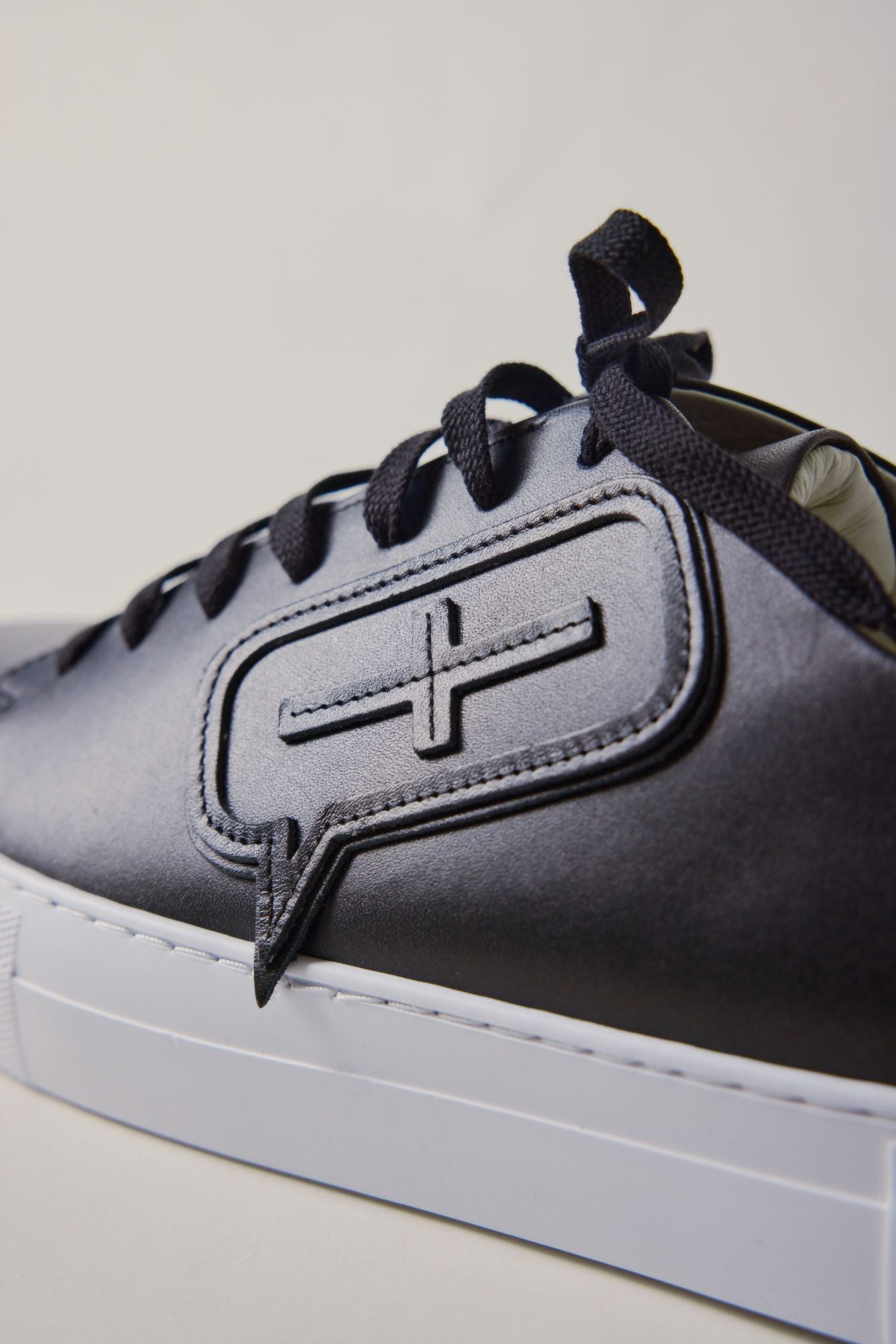 Icon Leather Sneakers (Black)