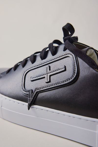 Icon Leather Sneakers (Black)