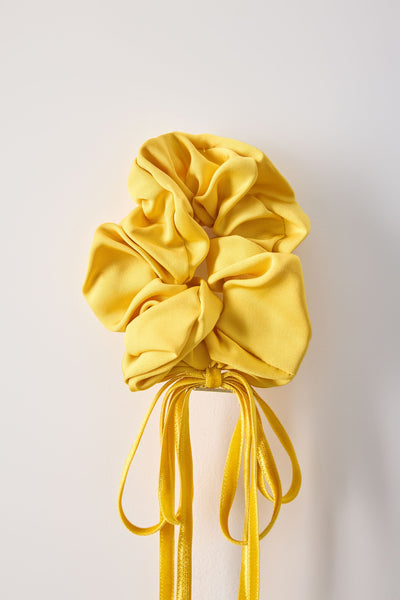 Ribbon, Scrunchie, Yellow