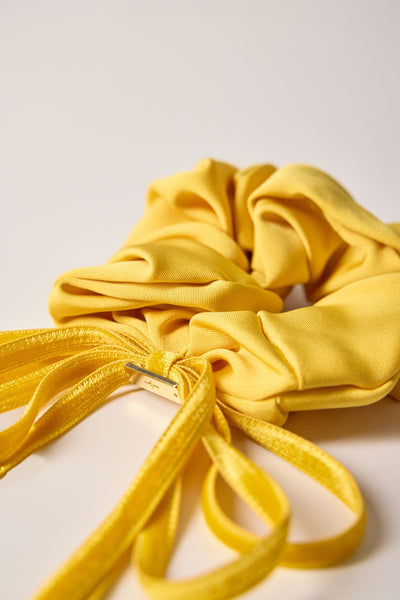 Ribbon, Scrunchie, Yellow