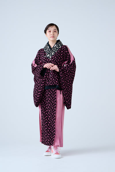 Kimono Sleeve Bare Smooth Short Pullover Black