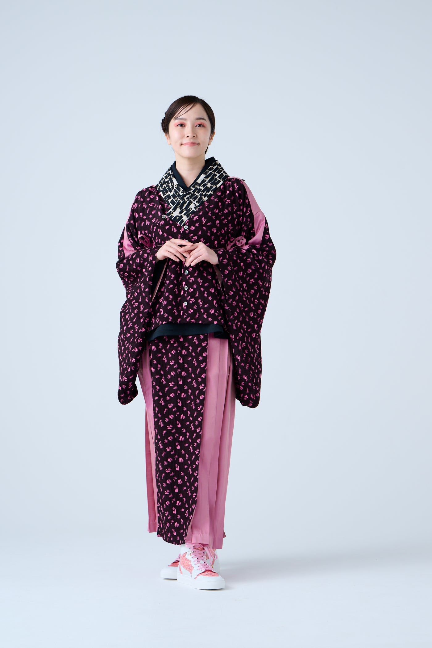 Kimono Sleeve Bare Smooth Short Pullover Black