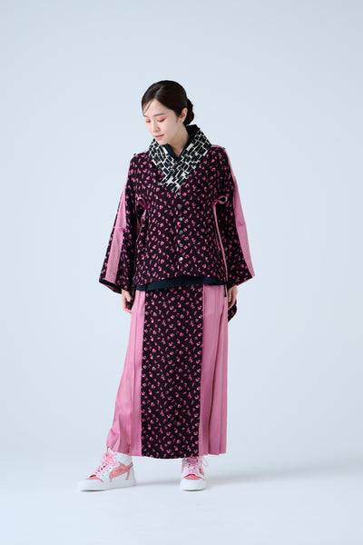 Kimono Sleeve Bare Smooth Short Pullover Black