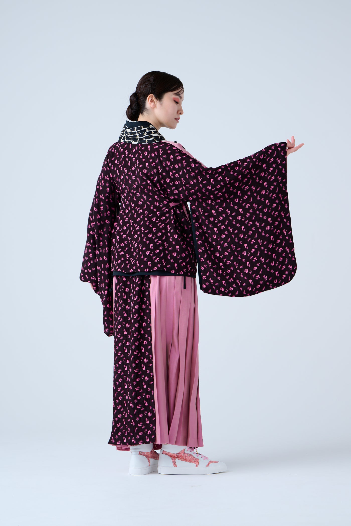 Petal Jacquard Short Jacket Pink