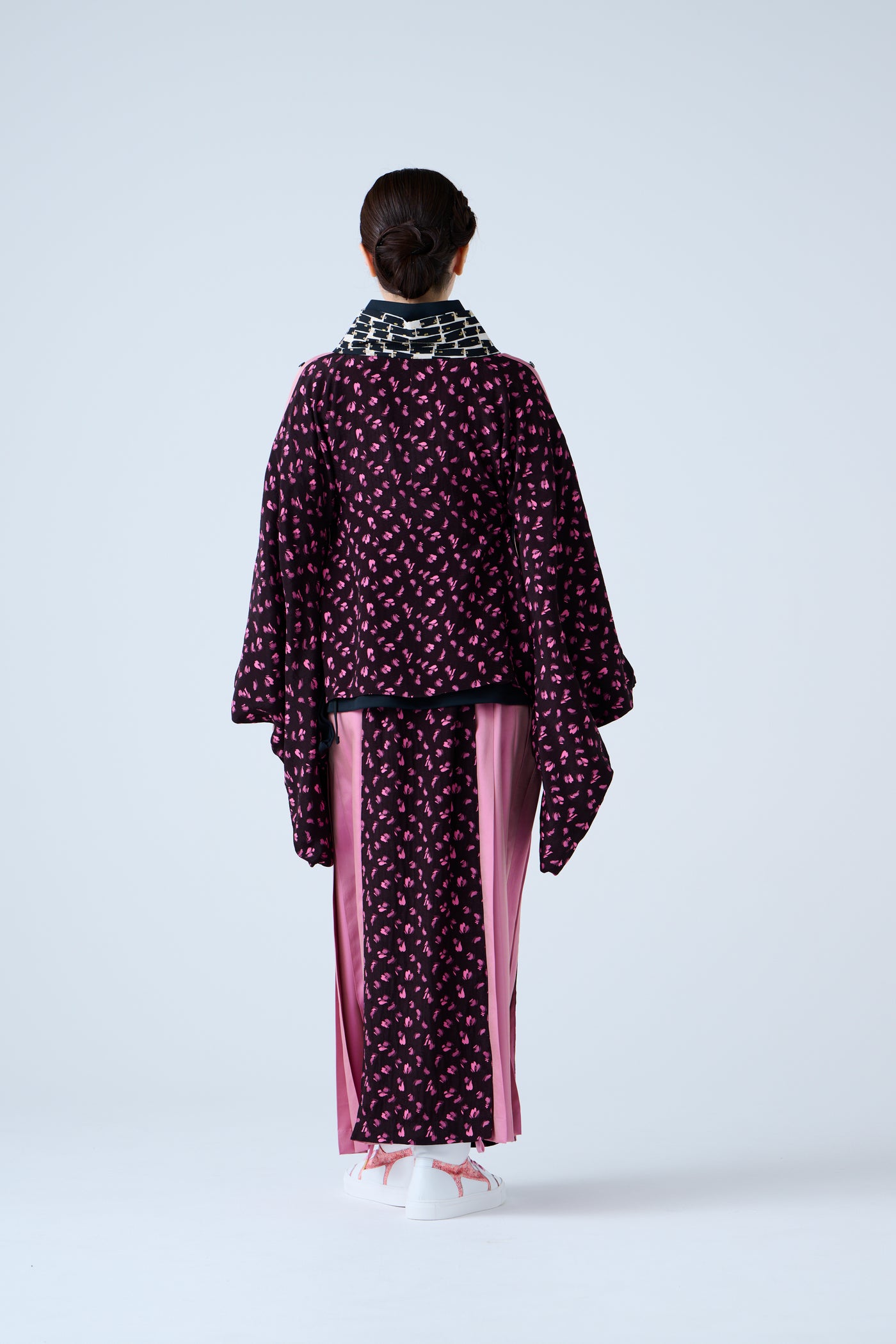 Petal Jacquard Short Jacket Pink