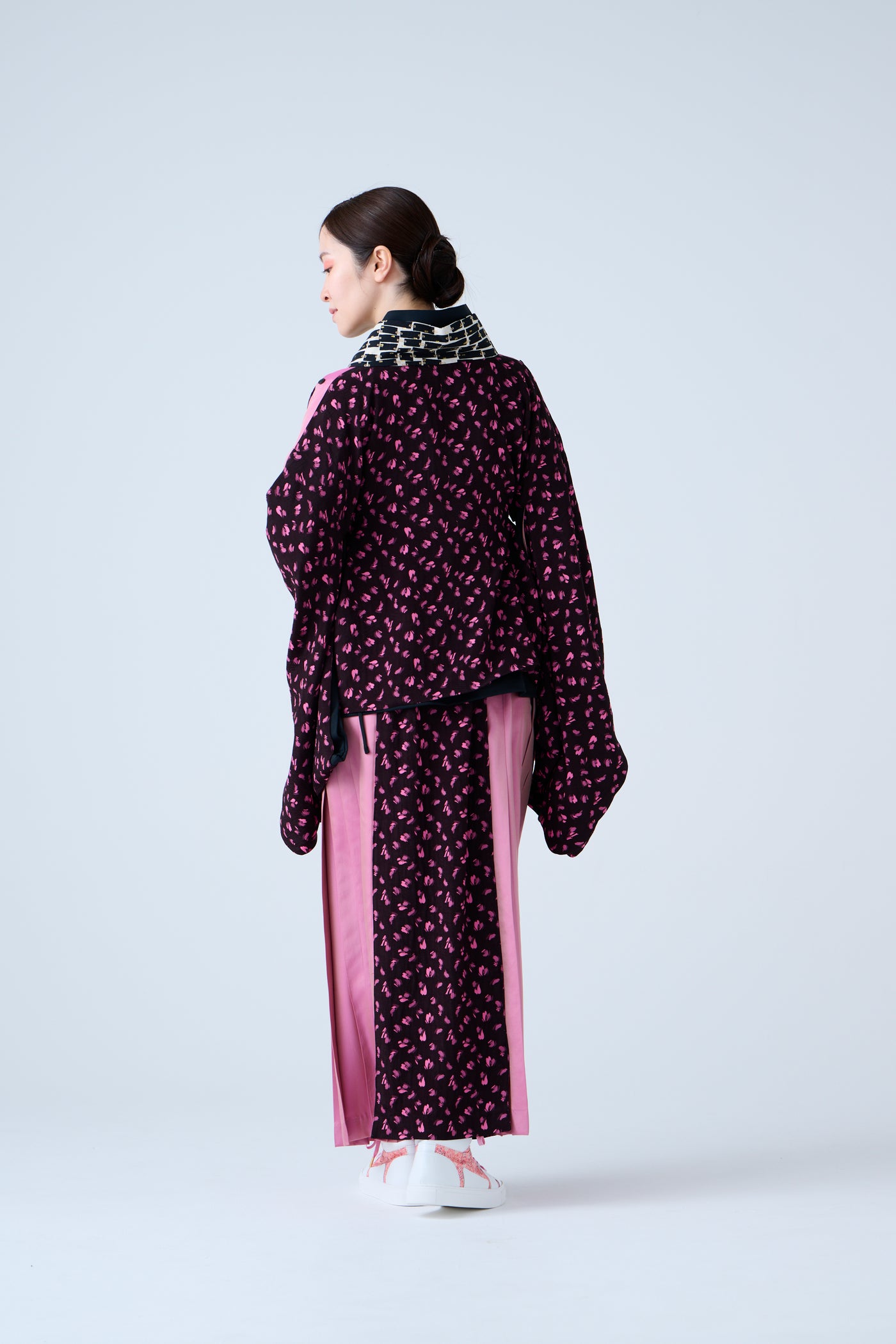 Petal Jacquard Short Jacket Pink