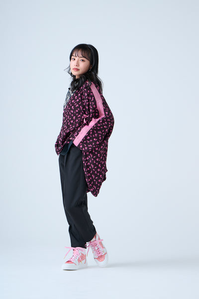 Petal Jacquard Short Jacket Pink