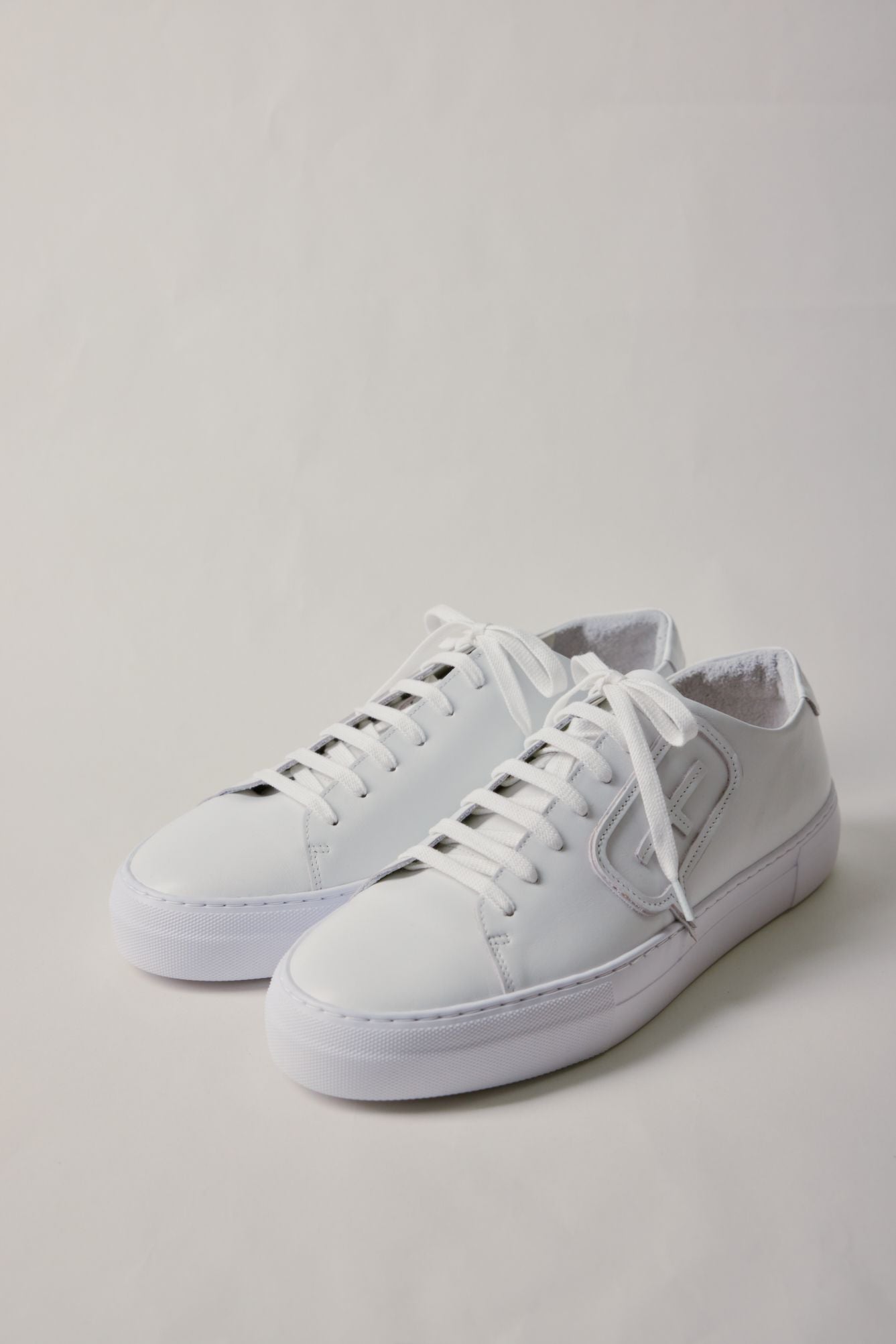 Icon Leather Sneakers (White)