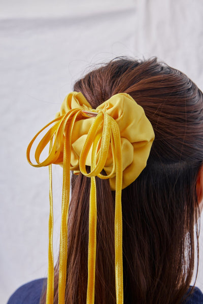 Ribbon, Scrunchie, Yellow