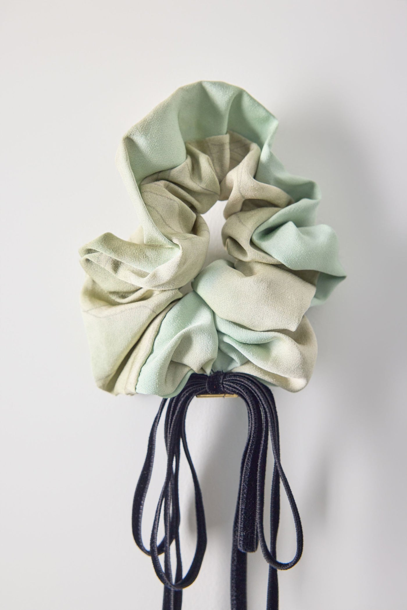 Ribbon, scrunchie, light grey