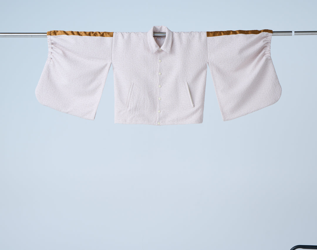 Folded jacquard track short jacket – ARUKAS-online
