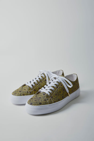 Nishijin-ori sneakers, monogram yellow