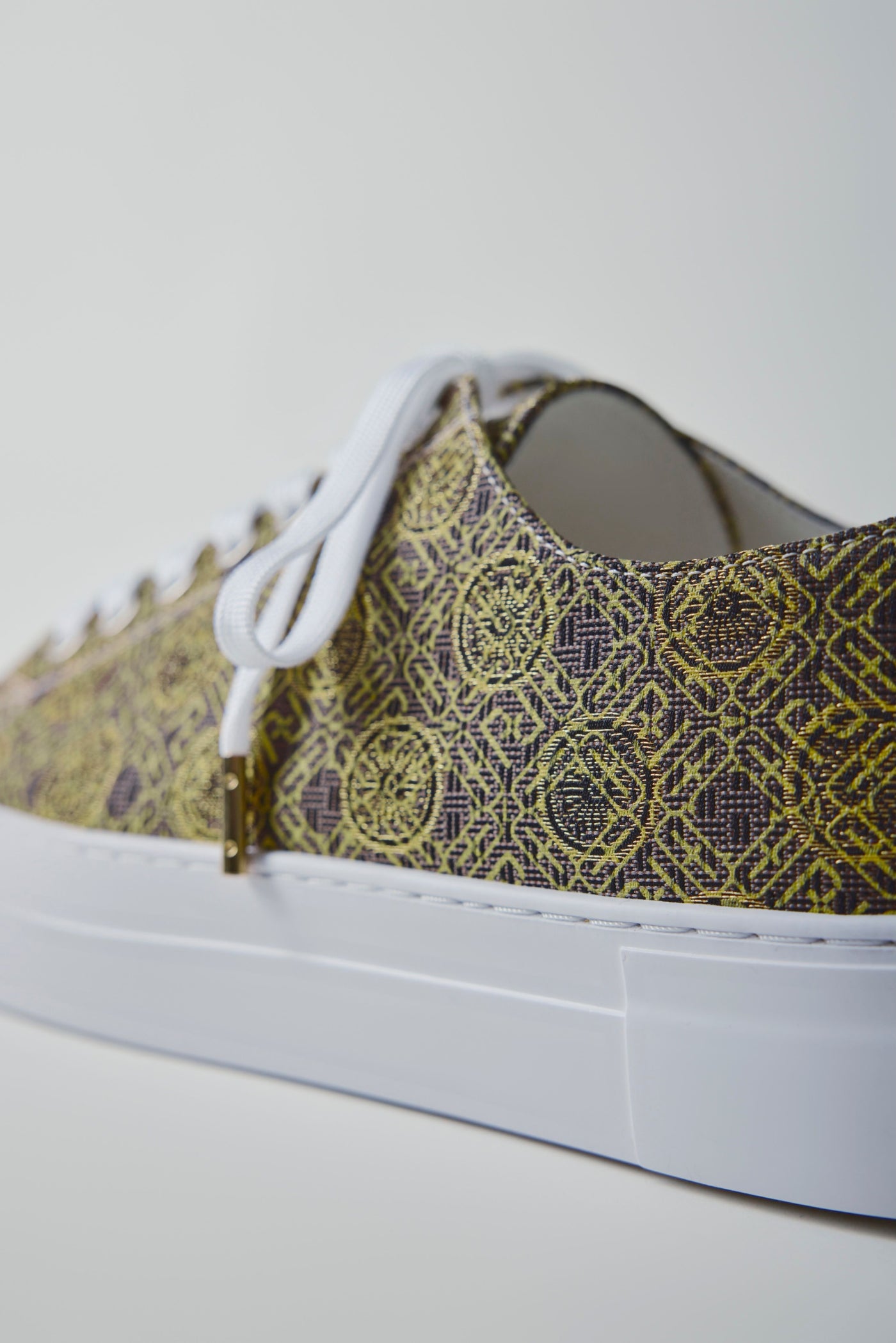 Nishijin-ori sneakers, monogram yellow
