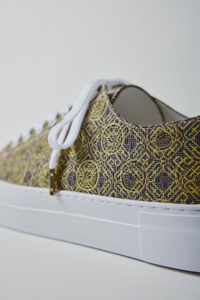 Nishijin-ori sneakers, monogram yellow