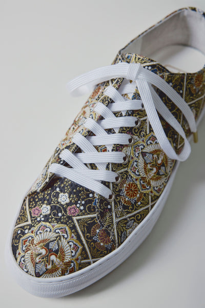 Nishijin-ori sneakers with Asuka pattern