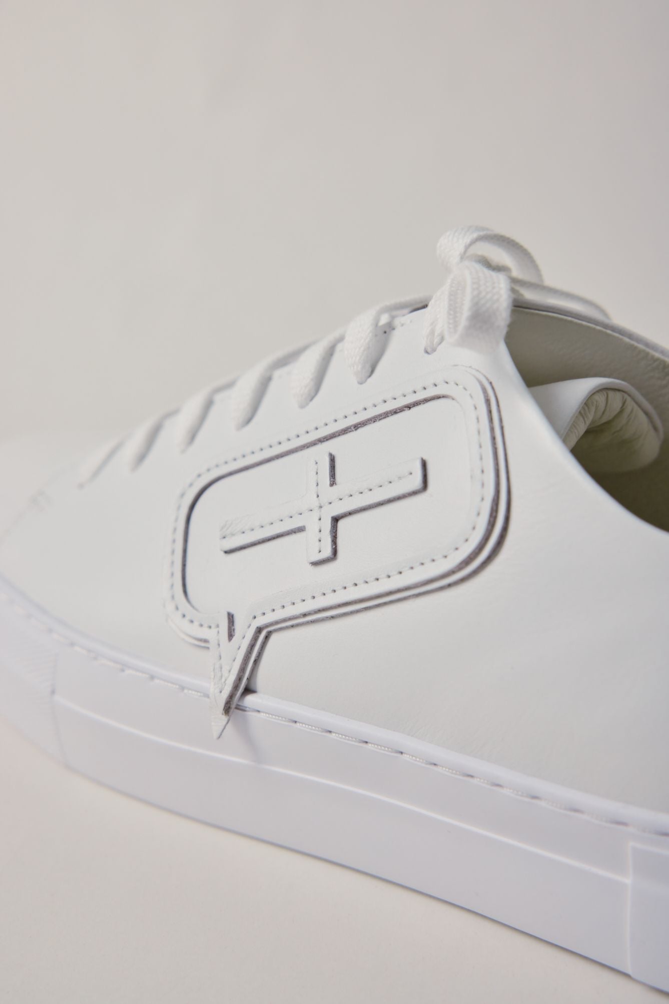 Icon Leather Sneakers (White)