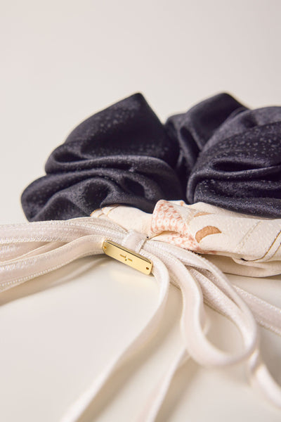Ribbon, Scrunchie, Black