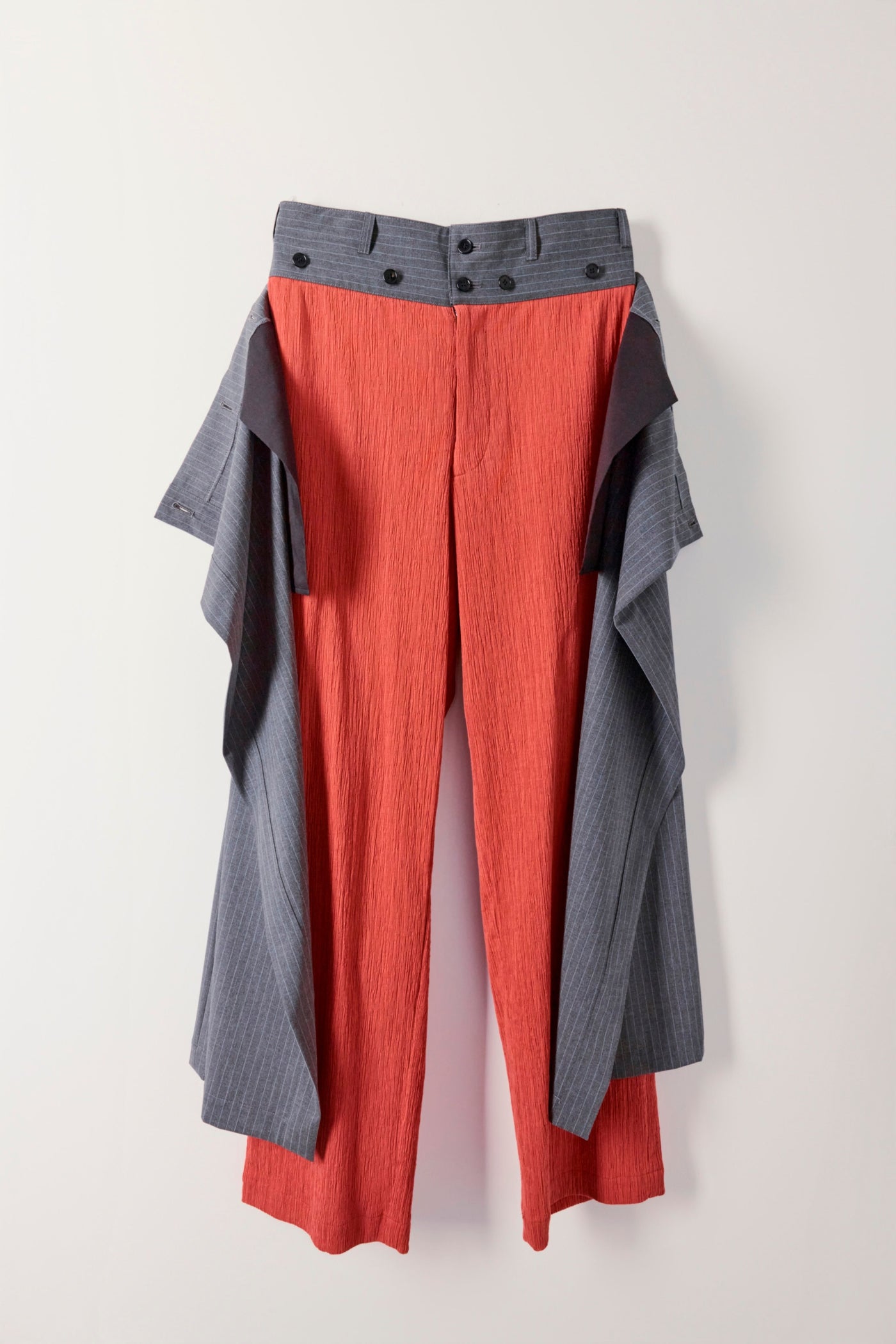 Wrap long pants (striped)