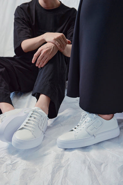 Icon Leather Sneakers (White)