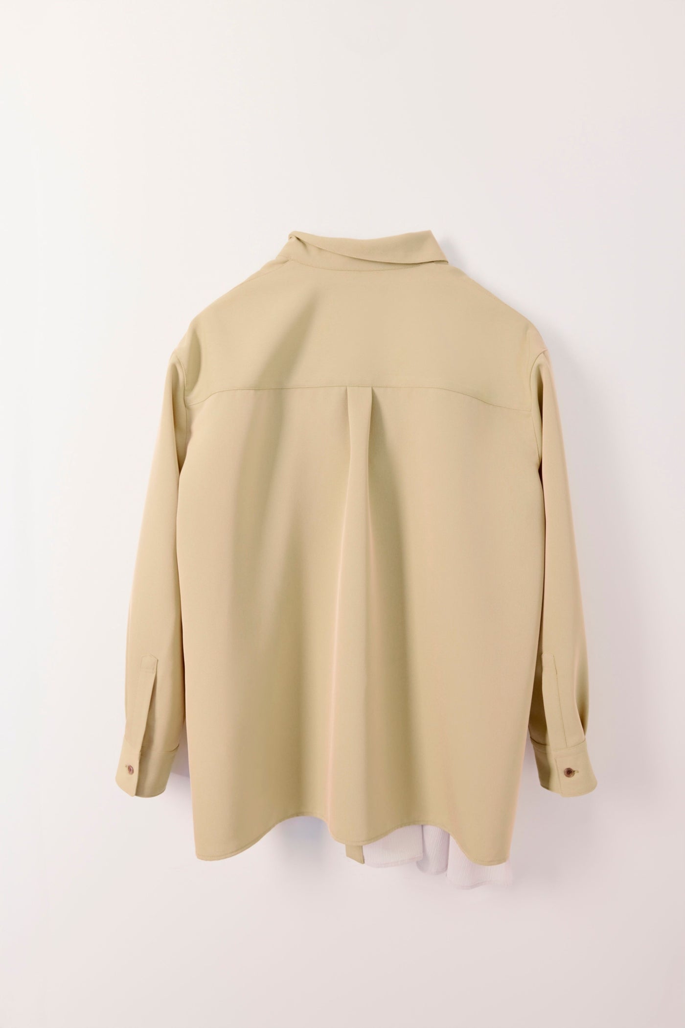 Asymmetrical shirt jacket