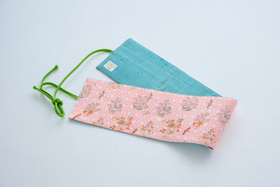 Flower and bird monogram wide belt