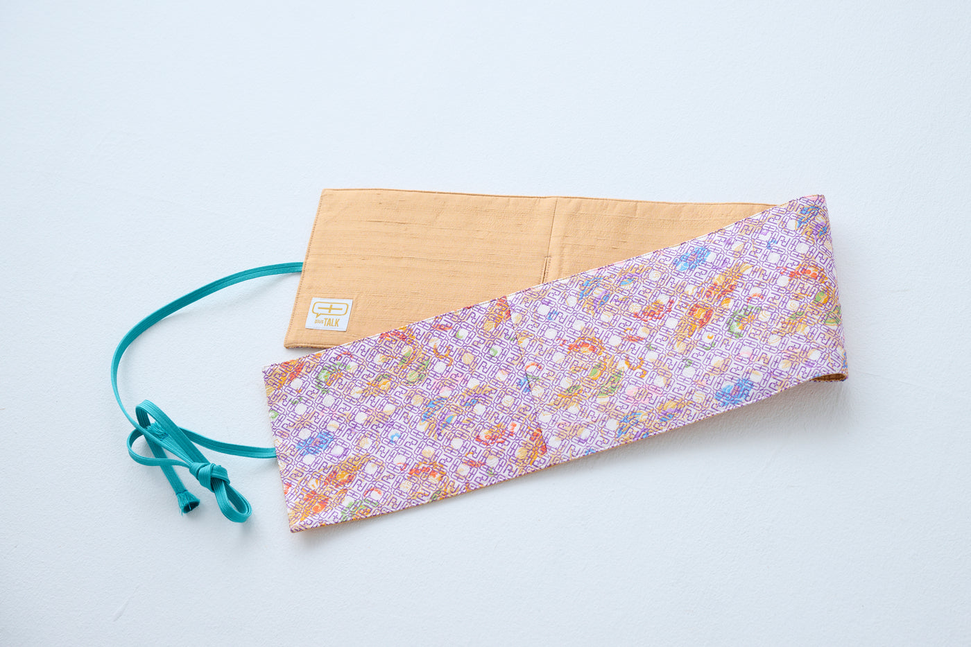 Purple monogram wide belt