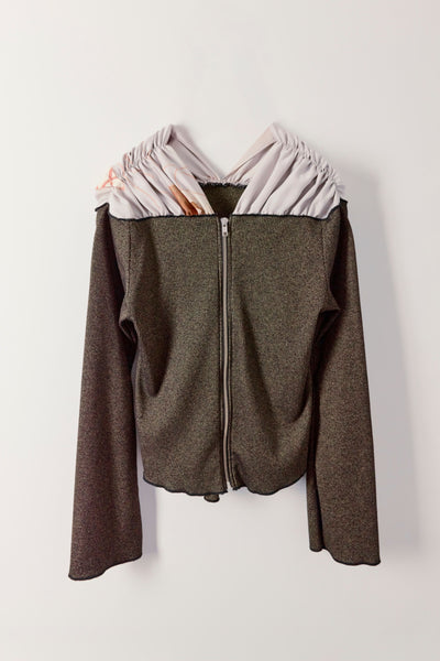 Zip-up cardigan