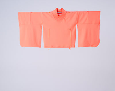Kimono Sleeve Bare Smooth Short Pullover Orange