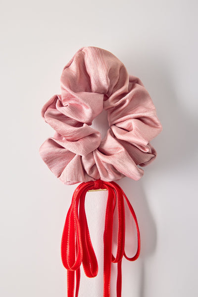 Ribbon, scrunchie, pink