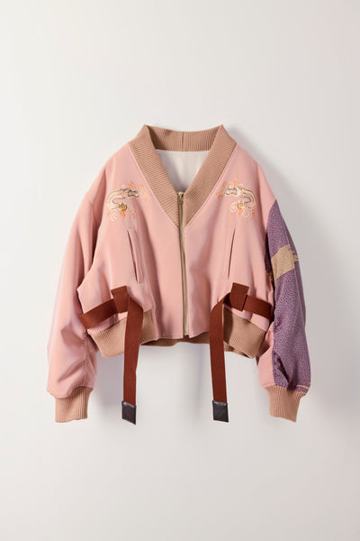 MA1 style blouson with dragon embroidery