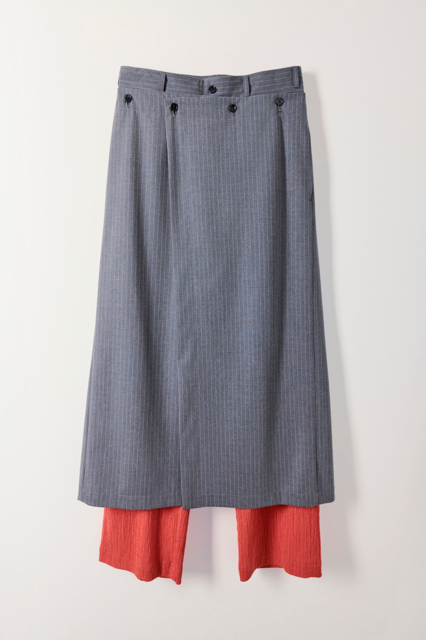 Wrap long pants (striped)